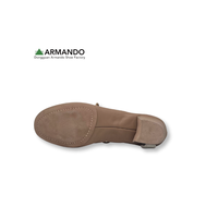 Chaussures de danse latine pour femmes Stock Armando en cuir pleine fleur, à lacets, talon de 2 pouces, semelle extérieure en daim, cuir véritable pour la danse de salon
