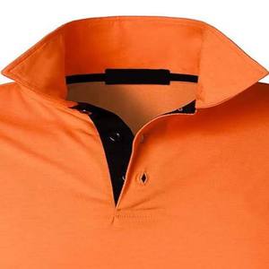Plain <b>Orange</b> Color Men's Pure Cotton Quick Dry Fabric Men's Summer Wear <b>Polo</b> Shirt Regular Fit Button style <b>Polo</b> Shirts - Product Image 5