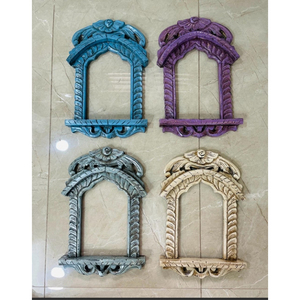 Étagère murale en bois artisanale (Mandir) - Design indien traditionnel élégant et tendance, style vintage et moderne - Product Image 2