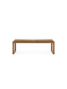 Modern Solid Teak <b>Wooden</b> Patio <b>Bench</b> Minimalist Design Outdoor Furniture Durable 2 Seater for Garden Terrace - Product Image 1