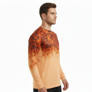 Camiseta de Pesca con Capucha de Poliéster de Manga Larga con Estampado Completo y Protección UV, Personalizada con Logotipo de Alta Calidad, con Máscara Facial - Product Image 3