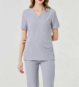Uniformes Médicos de Alta Calidad para Hospital, Conjuntos de Uniformes de Spandex Unisex con Logotipo y Talla Personalizados, Precio al por Mayor - Product Image 3