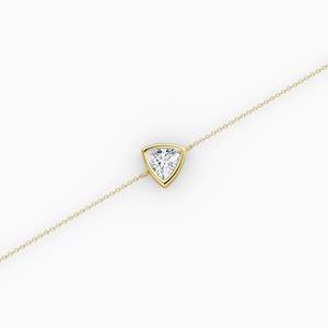 Pulsera de Plata de Ley 925 con Zirconia de Corte Trillón de 1.00 CT y Engaste de Bisel, Cadena y Eslabones, Regalo para Mujer para Boda, Compromiso o Fiesta - Product Image 1
