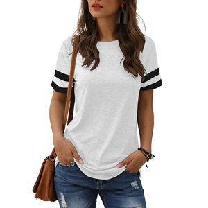 Camisetas de Verano para Mujer, Ropa Casual, para la Playa, Salidas Diarias, Tela Suave, Muchos Colores y Tallas, Transpirable, Cómoda, con un Look Elegante - Product Image 4