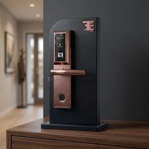Cerradura Inteligente Premium para Hotel TES 302 SB con RFID en Oro Rosa, Acabado en Acero Inoxidable, Sistema de Control de Acceso con Tarjeta Electrónica - Product Image 2