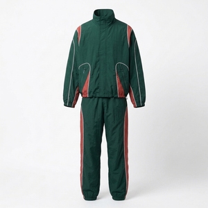 Conjuntos de Chaqueta y Pantalones Deportivos con Capucha y Estampado, Resistentes al Viento, Trajes Cortavientos de Spandex/Poliéster, Diseño Personalizado OEM, Unisex - Product Image 1