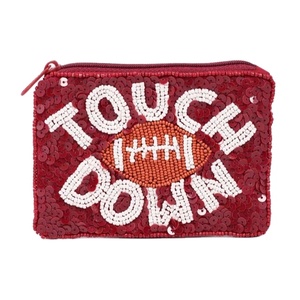 Porte-monnaie perlé fait main personnalisé pour fêtes et événements – Collection Touch Down - Product Image 1