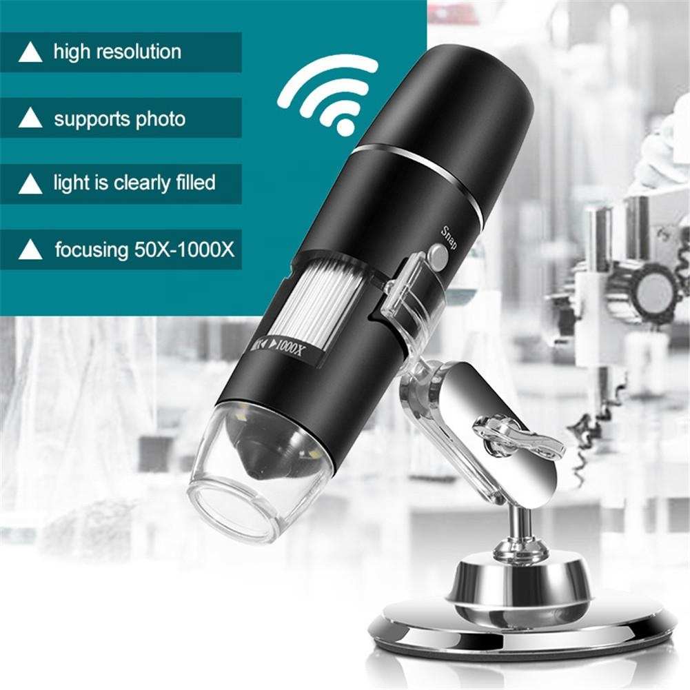 2021 Draadloze Usb Digitale Microscoop 1X-1000X 1080P Handheld Draagbare Mini Usb Wifi Camera Elektronische Microscoop