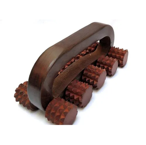 Custom Wooden Acupressure Roller Massager for Full Body Massage Back Neck and <b>Leg</b> Stress Relief From India At Wholesale Price - Product Image 3