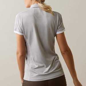 เสื้อยืดโปโลผู้หญิงทรงแอธเลติก ผ้าโพลีเอสเตอร์พรีเมียม ขนาดพอดีตัว ลายเรียบ สไตล์ลำลอง แขนสั้น สำหรับกอล์ฟและกีฬาอื่นๆ - ขายส่ง - Product Image 5