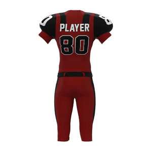 Uniformes de Fútbol Americano Unisex al por Mayor, Personalizados con Bordado, 100% Poliéster, Diseño Moderno con Logotipo OEM - Product Image 2
