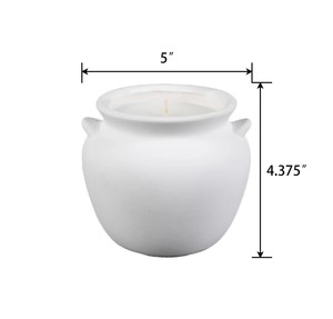 Minimalist Round Ceramic <b>Candle</b> Vessel Single Wick Long Burn Smooth Matte Finish Durable Elegant Home Decor Gift Choice - Product Image 5