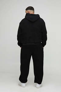 Ensemble de survêtement pour homme de qualité supérieure avec logo personnalisé, tissu respirant, sweat à capuche et pantalon de jogging, grandes tailles, streetwear, vente en gros OEM - Product Image 2