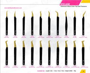 Pinzas para Extensión de Pestañas para Artistas de Pestañas, Pinzas de Precisión para Aislamiento y Volumen, Logotipo Personalizado, Fabricante Mayorista - Product Image 6