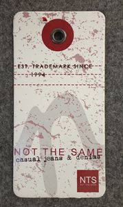 Eco Friendly Custom Recycled Printed Garment hang <b>Tag</b> White Cardboard Thick Hangtags for <b>Clothing</b> Own logo - Product Image 2