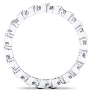 Anillos de Compromiso de Plata de Ley 925 REYES al por Mayor, Chapados en Oro de 14K, Corte Redondo, Moissanita de 1Ct, Joyería Fina para Mujer de Uso Diario - Product Image 4