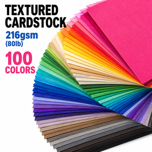 กระดาษการ์ดเนื้อสัมผัสพิเศษ A4 หนา 216 แกรม 80 ปอนด์ 100 สี กระดาษงานฝีมือ สมุดภาพ การ์ดทำมือ งาน DIY อุปกรณ์การเรียน ตกแต่งแบบไดคัท - Product Image 1