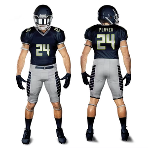 New Arrival Men's American Football Jersey Uniform Custom Colors Design Breathable Quick Dry Sublimated Print Plus Size - Product Image 3