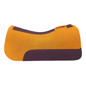 Tapis de selle de sport imperméable en cuir PU violet matelassé, couleur unie personnalisée pour l'équitation - Product Image 2