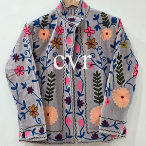 Handmade Velvet Suzani Outerwear Hand Embroidered Women's Luxury <b>Coat</b> <b>Coat</b> Eco-Friendly Winter Boho for Party Wear - Product Image 1