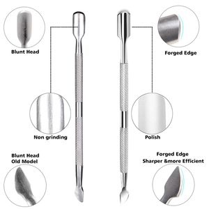กรรไกรตัดหนังกำพร้าแบบปรับแต่งได้พร้อมที่ดันและกำจัดหนังกำพร้าสแตนเลส ชุดอุปกรณ์ดูแลเล็บมือและเล็บเท้าระดับมืออาชีพ - Product Image 3