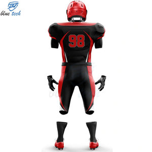 Custom American Football Uniform Sublimated Short Jersey Pants Set UV Protection Breathable for Teams Professional Sportswear - Product Image 2