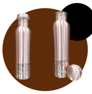 Botella de agua de cobre premium para una hidratación de lujo, un regalo elegante para el bienestar y una vida saludable sostenible a diario. - Product Image 3