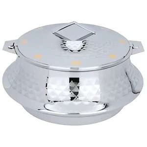 Olla de acero inoxidable recién llegada con tapa, redonda, pulida, de diseño oriental, duradera, para cocinas de gas e inducción. - Product Image 3
