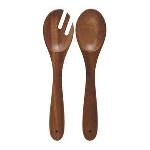 Ensemble de cuillères et fourchettes en bambou abordables pour servir salades, fruits et desserts – Idéal pour mariages, hôtels et fêtes - Product Image 6