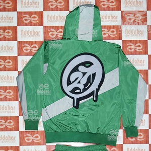Premium Hooded Unisex Waterproof Breathable Nylon Plus Size Custom Graphic Solid Lightweight Windbreaker Streetwear Tracksuit - Product Image 3