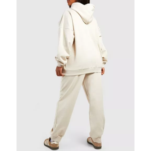 Conjunto Deportivo de 2 Piezas para Mujer, Sudadera con Capucha y Pantalones Deportivos Estampados, Talla Grande, Ropa Deportiva de Invierno Transpirable, Unisex - Product Image 6