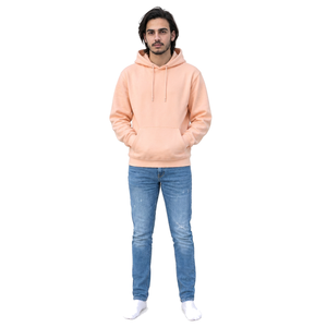 Sudadera con Capucha para Hombre, Color Rostro de Loro, Corte Regular, Algodón French Terry, Casual, Otoño, Color Sólido, Diseño con Bolsillo, Manga Larga - Product Image 6