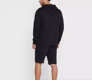 Vêtements décontractés d'été pour hommes, ensemble deux pièces, sweat à capuche et short pour hommes, 100% coton, streetwear, logo imprimé personnalisé, 2026 - Product Image 2