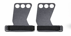 FIRST FITNESS INDUSTRIES Latex Weightlifting Gym Hand Grips Non-Slip Adjustable Wrist <b>Strap</b> Full <b>Finger</b> Gloves Buckle Closure - Product Image 2