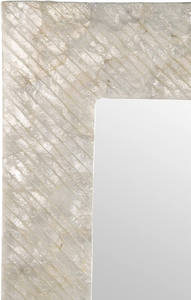 Miroir rectangulaire suspendu Top Choice B2B en coquille de capiz naturelle, artisanat pour la décoration de chambre, miroir en nacre - Product Image 4