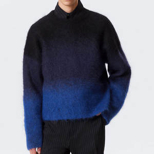 Suéter de Mohair para Hombre, Personalizable, Cálido para Invierno, Transpirable, con Logotipo Frontal, de Alta Calidad, Precio al por Mayor, Superventas - Product Image 1