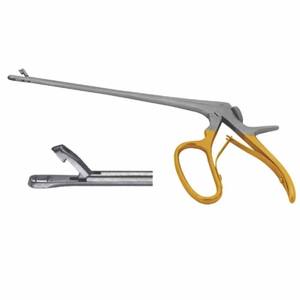 Pince à biopsie Tischler Kevorkian 3 mm x 9,5 mm avec 1 dent de préhension, manche doré, manuelle, chirurgicale, en acier inoxydable - Product Image 1