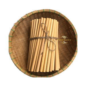 Venta al por Mayor de Pajitas de Bambú Natural, 500 Unidades, 200 mm, Logotipo Personalizado Industrial, OEM/ODM, Marca Phoebe, Modelo Ecológico Desechable - Product Image 2