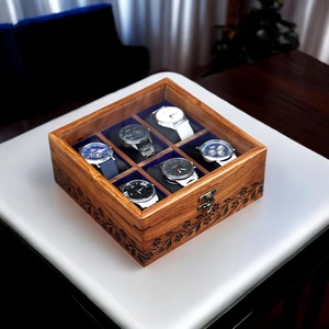 AHTE MANUEXPO UR-065 Wooden Watch Box Watch <b>Display</b> <b>Case</b> Organizer Gift Mens Jewelry <b>Case</b> Holder Storage Handmade Cushions - Product Image 2