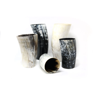 Premium Quality Hand Blown Short Horn Glass Tumbler With Unique Horn Shape Design For Home And Bar Use At Cheapest Price - Product Image 4