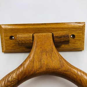Anillo Porta Toallas de Madera para Montar en la Pared, Anillo para Toallas de Mano de Madera Natural para Baño, Cocina y Organización del Lavabo - Product Image 5