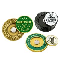 Marqueurs de balle de golf promotionnels personnalisés en métal, bon marché, en gros, pour impression, type jeton de poker – Portables, pour usage intérieur/extérieur, cadeaux d'affaires