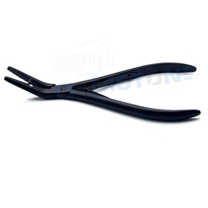 Pince professionnelle de 7 pouces pour extensions capillaires, outil à bouche plate incurvée pour micro-anneaux, nano-anneaux, boucles et extensions I-Tip - Product Image 4
