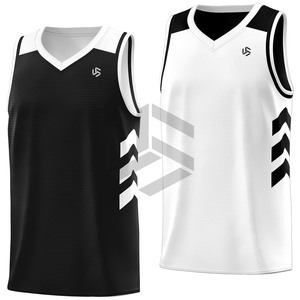 Maillot de basket-ball décontracté d'été pour hommes, respirant, anti-humidité, séchage rapide, avec tissu en mesh et design vintage - Product Image 1