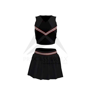 Uniforme de cheerleading pour femmes de haute qualité, séchage rapide, léger, couleur unie, en vente - Product Image 3