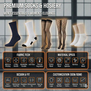 Calcetines de mujer de spandex/poliéster hasta la rodilla, transpirables, duraderos, de secado rápido, antibacterianos, ecológicos y resistentes al olor. - Product Image 5