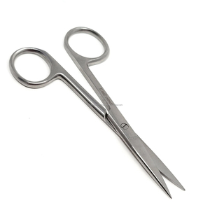 Ciseaux chirurgicaux professionnels de 4,5 pouces, lames droites aiguisées, acier inoxydable, certifiés CE, ensemble d'instruments médicaux - Product Image 2