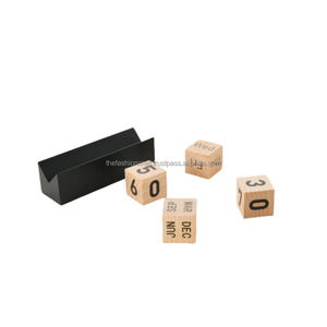 Calendario Numérico de Adviento de Bloques de Madera Hechos a Mano, Calendarios de Escritorio de Madera de Alta Calidad al Mejor Precio para Decoración del Hogar y la Oficina - Product Image 3