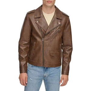 Veste d'hiver haut de gamme confectionnée en cuir résistant, intérieur doux et design élégant. - Product Image 1