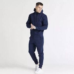 Conjunto Deportivo Personalizado con Logotipo para Hombre, Transpirable, de Poliéster y Forro Polar Técnico, con Sudadera con Cremallera Completa y Pantalones Jogger, Dos Piezas, Ropa Deportiva de Invierno - Product Image 3